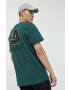 Kangol tricou din bumbac culoarea verde cu imprimeu - Pled.ro