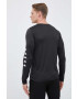 Kappa longsleeve barbati culoarea negru cu imprimeu - Pled.ro