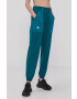 Kappa Pantaloni femei culoarea verde material neted - Pled.ro