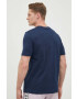 Kappa tricou din bumbac culoarea albastru marin neted - Pled.ro