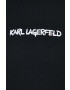 Karl Lagerfeld bluza femei culoarea negru cu imprimeu - Pled.ro