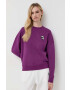 Karl Lagerfeld bluza femei culoarea violet cu imprimeu - Pled.ro