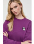 Karl Lagerfeld bluza femei culoarea violet cu imprimeu - Pled.ro