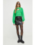 Karl Lagerfeld bluza femei culoarea verde neted - Pled.ro