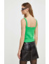 Karl Lagerfeld bluza femei culoarea verde neted - Pled.ro