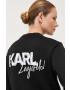 Karl Lagerfeld bluza femei cu imprimeu - Pled.ro