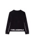 Karl Lagerfeld bluza copii culoarea negru modelator - Pled.ro