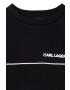 Karl Lagerfeld bluza copii culoarea negru modelator - Pled.ro