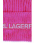 Karl Lagerfeld caciula copii culoarea violet din tricot gros - Pled.ro