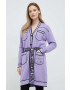 Karl Lagerfeld cardigan din amestec de lana femei culoarea violet - Pled.ro