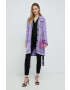 Karl Lagerfeld cardigan din amestec de lana femei culoarea violet - Pled.ro