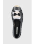 Karl Lagerfeld espadrile de piele Kamini culoarea negru - Pled.ro