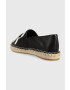 Karl Lagerfeld espadrile de piele KAMINI culoarea negru KL80111A - Pled.ro