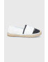 Karl Lagerfeld espadrile Kamini culoarea alb - Pled.ro