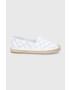 Karl Lagerfeld espadrile Kamini culoarea alb - Pled.ro