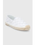 Karl Lagerfeld espadrile Kamini culoarea alb - Pled.ro