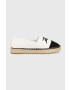 Karl Lagerfeld espadrile KAMINI culoarea alb - Pled.ro