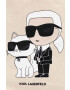 Karl Lagerfeld geanta culoarea bej - Pled.ro