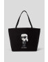 Karl Lagerfeld geanta de bumbac culoarea negru - Pled.ro