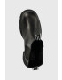 Karl Lagerfeld ghete chelsea de piele Bridger femei culoarea negru cu toc drept - Pled.ro