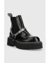 Karl Lagerfeld ghete chelsea de piele Patrol Ii femei culoarea negru cu platforma - Pled.ro