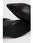 Karl Lagerfeld ghete de piele DEBUT femei culoarea negru cu toc cui KL32080 - Pled.ro