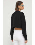 Karl Lagerfeld Jeans bluza femei culoarea negru cu imprimeu - Pled.ro