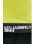 Karl Lagerfeld Jeans longsleeve din bumbac culoarea alb - Pled.ro