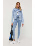 Karl Lagerfeld Jeans poseta culoarea bej - Pled.ro