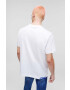 Karl Lagerfeld Jeans tricou din bumbac culoarea alb cu imprimeu - Pled.ro