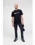 Karl Lagerfeld Jeans tricou din bumbac culoarea negru cu imprimeu - Pled.ro