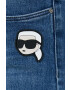 Karl Lagerfeld jeansi Ikonik 2.0 femei medium waist - Pled.ro