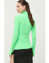 Karl Lagerfeld longsleeve femei culoarea verde cu turtleneck - Pled.ro