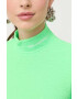 Karl Lagerfeld longsleeve femei culoarea verde cu turtleneck - Pled.ro