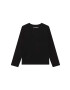 Karl Lagerfeld longsleeve copii culoarea negru cu imprimeu - Pled.ro