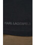 Karl Lagerfeld longsleeve lounge culoarea negru neted - Pled.ro