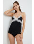 Karl Lagerfeld maiou de pijama culoarea negru - Pled.ro