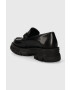 Karl Lagerfeld mocasini de piele PRECINCT femei culoarea negru cu platforma KL43823F - Pled.ro