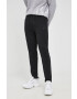 Karl Lagerfeld pantaloni femei culoarea negru drept high waist - Pled.ro