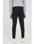 Karl Lagerfeld pantaloni femei culoarea negru drept high waist - Pled.ro