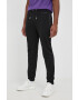 Karl Lagerfeld pantaloni femei culoarea bej lat high waist - Pled.ro