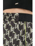 Karl Lagerfeld pantaloni femei culoarea negru lat high waist - Pled.ro