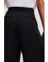 Karl Lagerfeld pantaloni femei culoarea negru lat high waist - Pled.ro