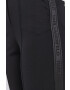 Karl Lagerfeld Pantaloni femei culoarea negru mulat medium waist - Pled.ro