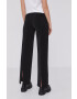 Karl Lagerfeld Pantaloni femei culoarea negru lat high waist - Pled.ro