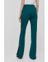 Karl Lagerfeld pantaloni femei culoarea verde evazati high waist - Pled.ro