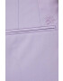 Karl Lagerfeld pantaloni din lana culoarea violet fason tigareta high waist - Pled.ro