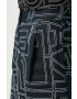 Karl Lagerfeld pantaloni scurti din in culoarea negru modelator high waist - Pled.ro