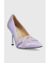 Karl Lagerfeld pantofi cu toc SARABANDE culoarea violet KL30919T - Pled.ro