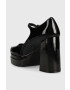 Karl Lagerfeld pantofi de piele STRADA culoarea negru cu toc drept KL30125A - Pled.ro